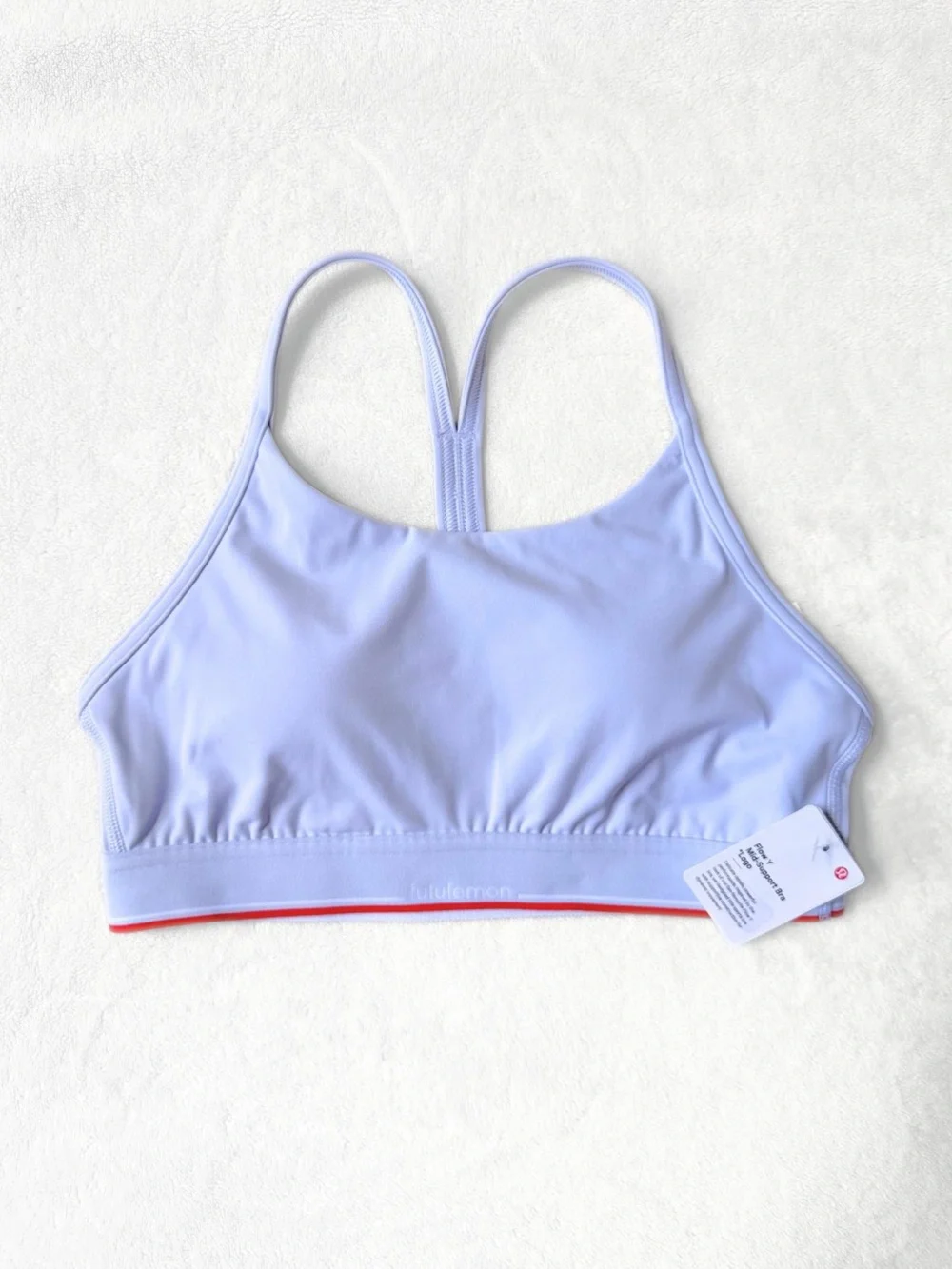 NWT Lululemon Flow Y Bra + Hotty Hot Shorts Set – Serene Blue – Size 6